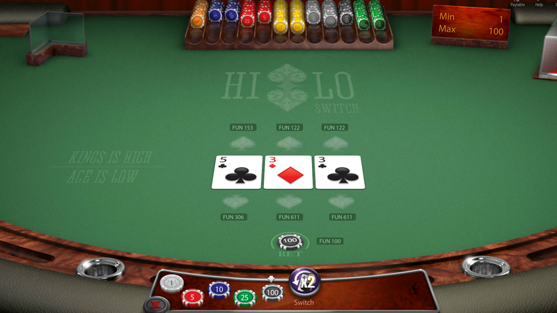 Hi-lo game